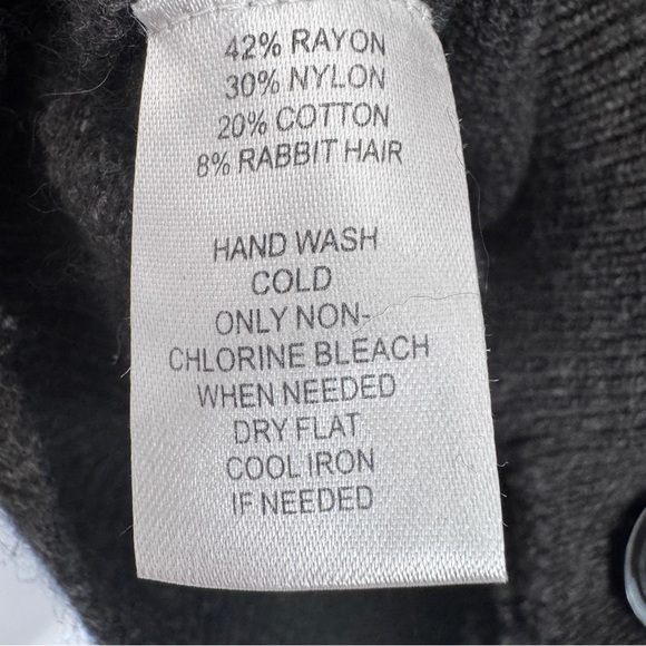 LOFT Charcoal Gray Cardigan Sweater - Picture 4 of 4